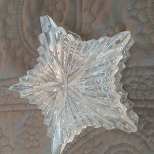 Glass Star Trinket Box with Lid